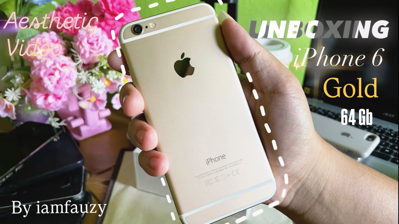 iPhone 6 Gold in 2025 Unboxing + Accesories + Test Camera (Aesthetic Video)
