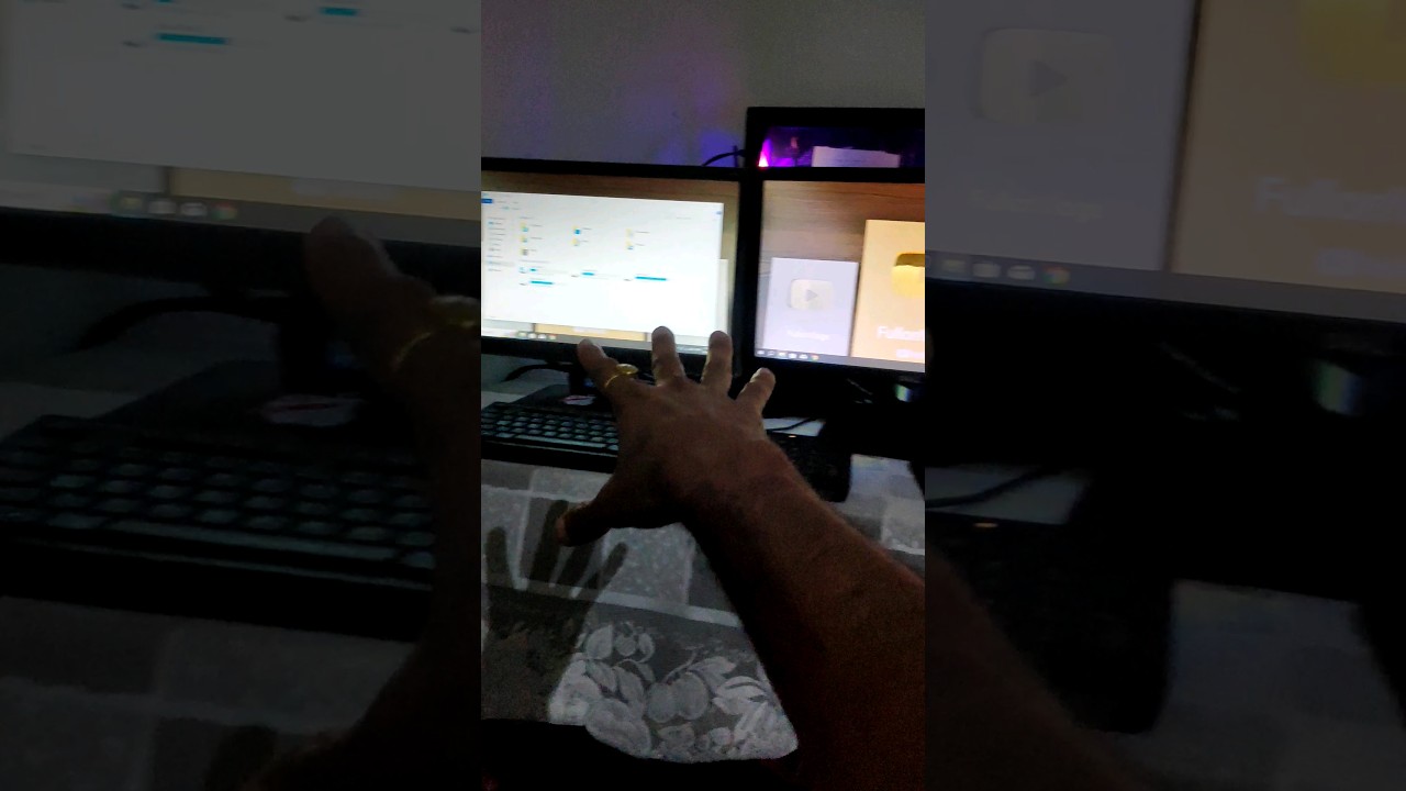 Dual Monitor Setup | dual lcd setup gaming | dual display pc setup |  dual setup #shorts #short
