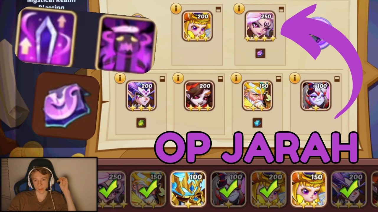 IDLE HEROES PINNACLE GAUNTLET OP JARAH RUN! - This Was Crazy!