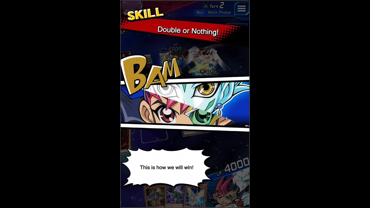 Yugioh Duel Links - HOW to use Yuma's New Skill: Double or Nothing?