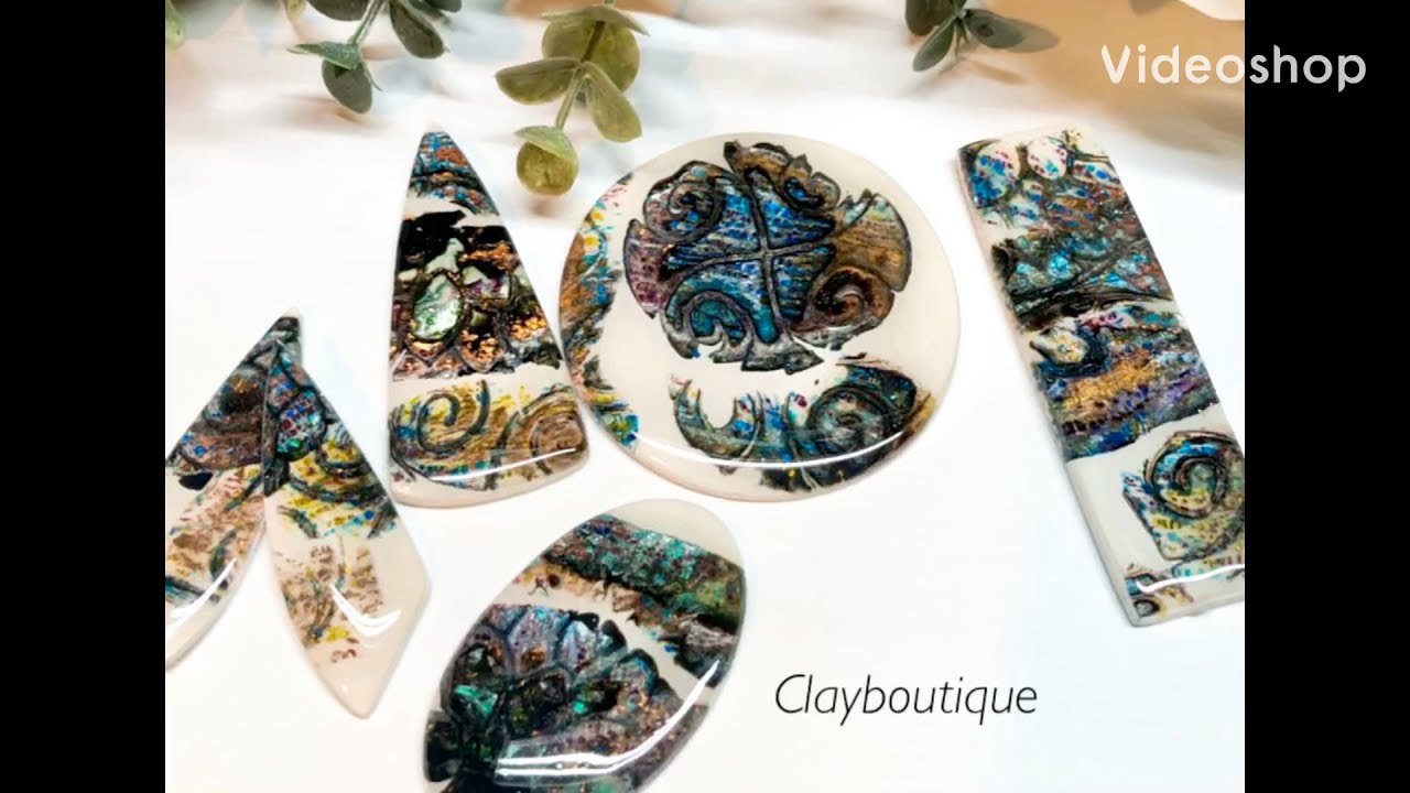 Polymer Clay ‘Vintage Brocade’