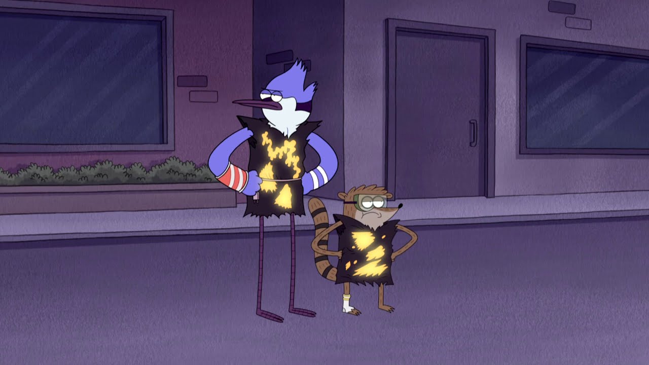 Regular Show - Mordecai And Rigby's Trash Clothing