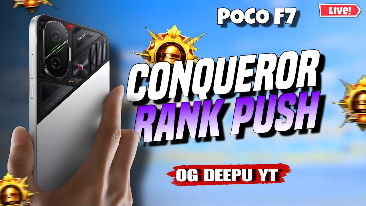 Poco f7 |Conqueror Rank Push Day 10