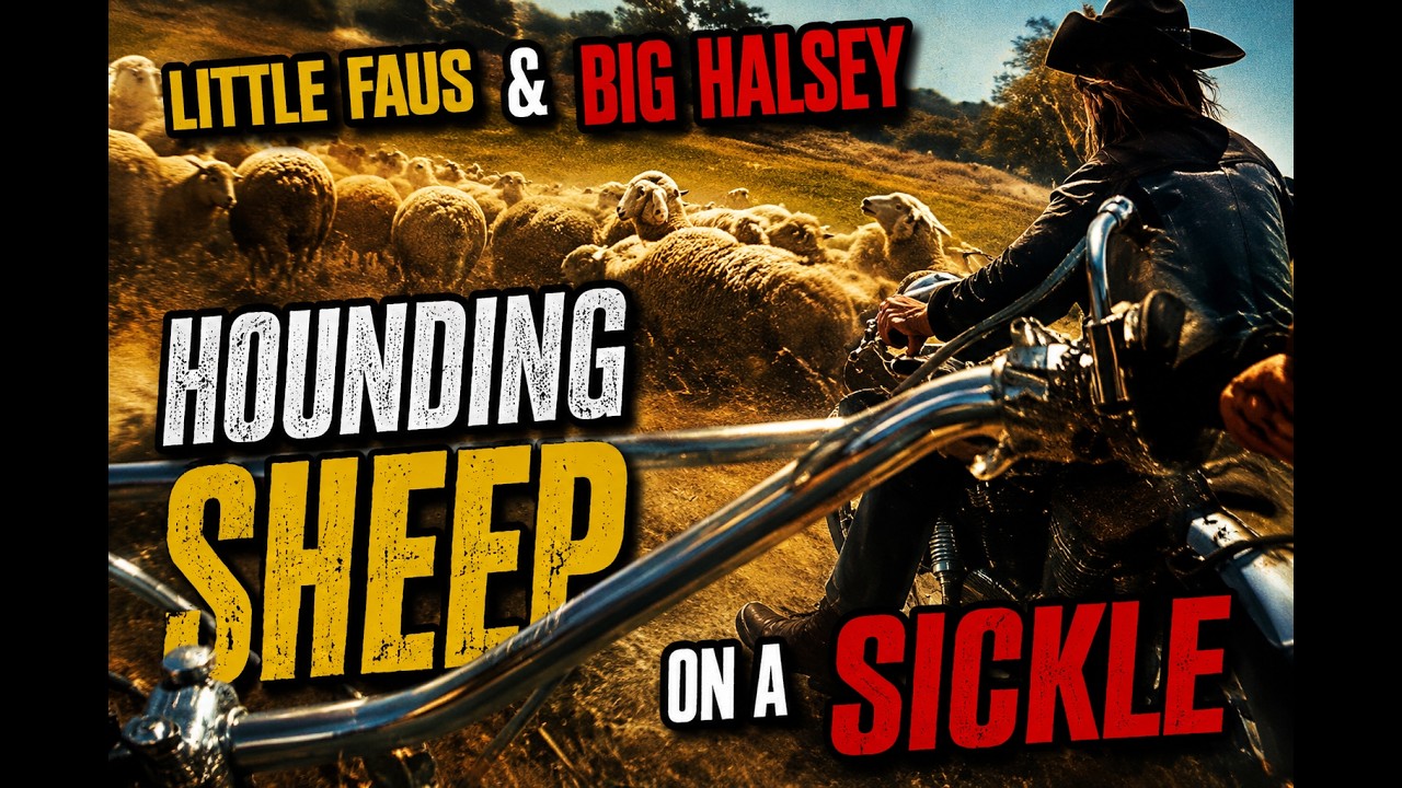 Little Faus & Big Halsey  Hounding Sheep on a Sickle