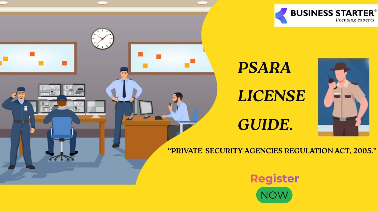 PSARA License Registration Complete Guide 2026 | Private Security Agency | State-wise Process |