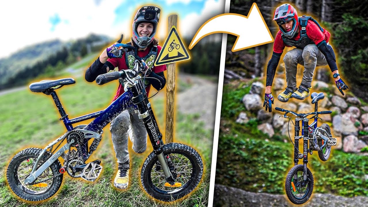 Je test le plus petit VTT du monde en Bikepark ! ft @meyermtb