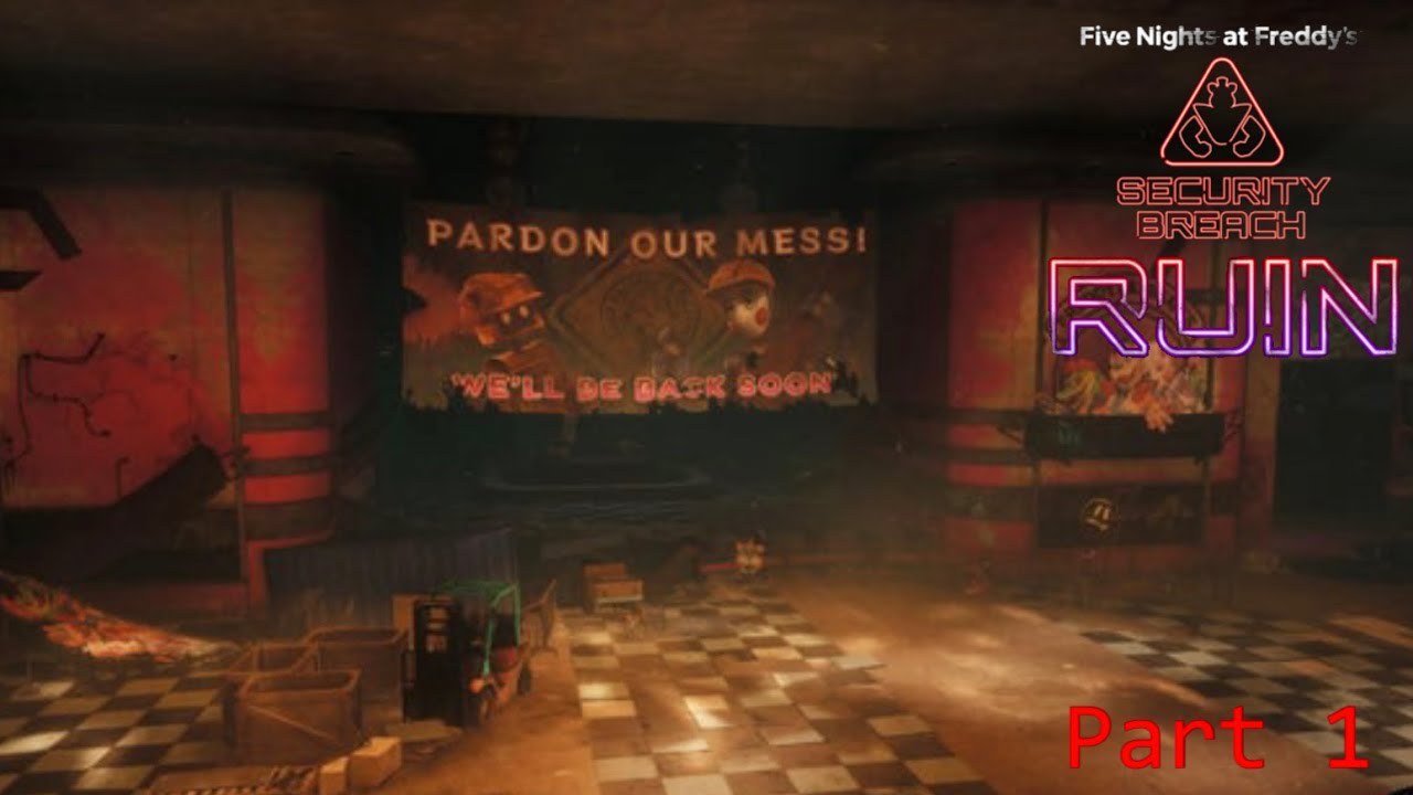 FNAF Security breach RUIN Walkthrough (No commentary) Part 1