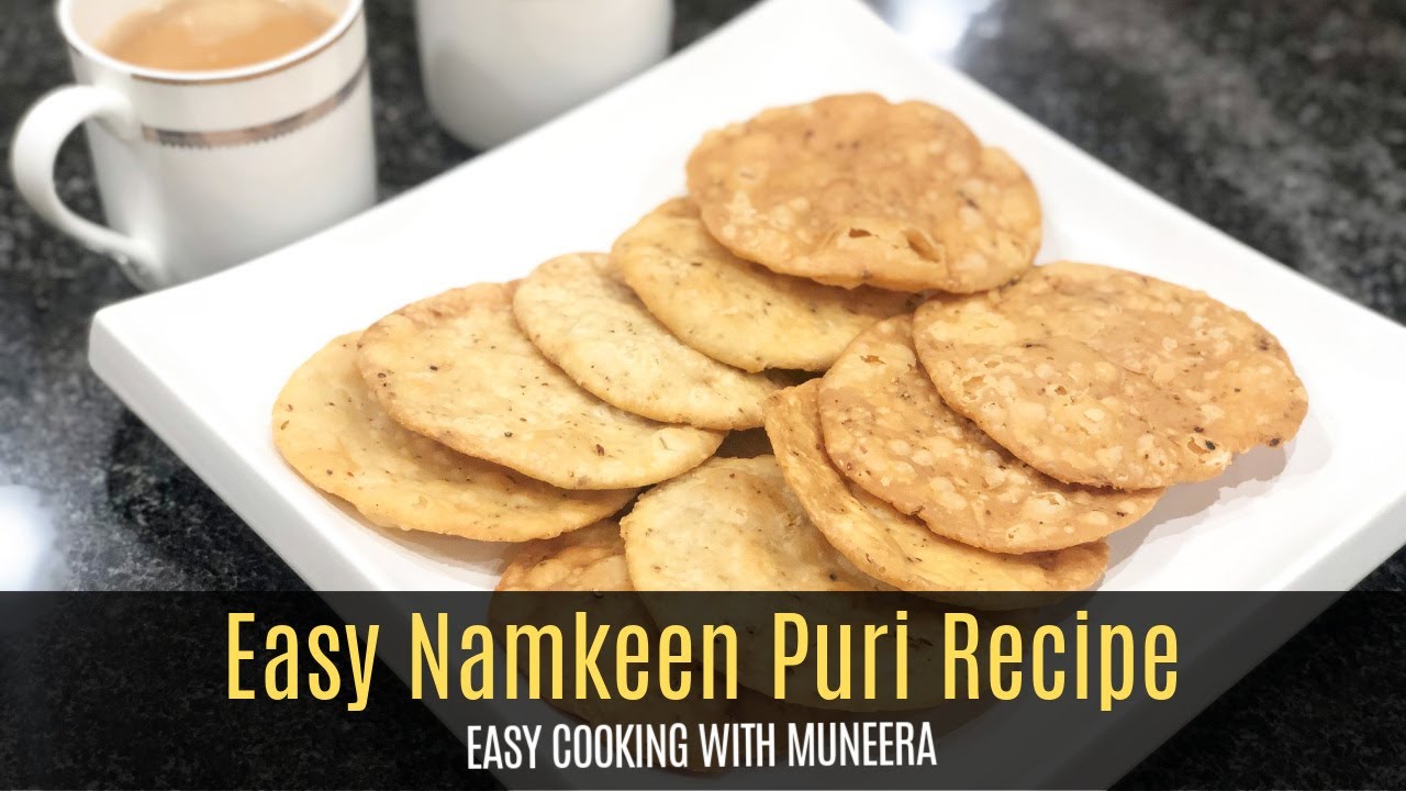 EasyNamkeen Puri | Karak Poori |  kadak puri #Indian recipe #eveningsnacks  #easycookingwithmuneera