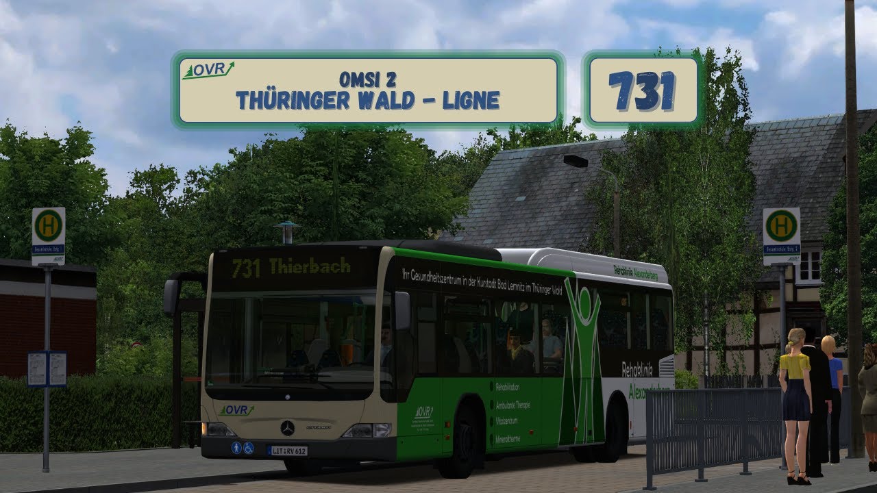 Omsi 2 | Thüringer Wald 🌲 - Ligne 731 Thierbach, Ort - Mercedes-Benz O530 FL LE U - ZF