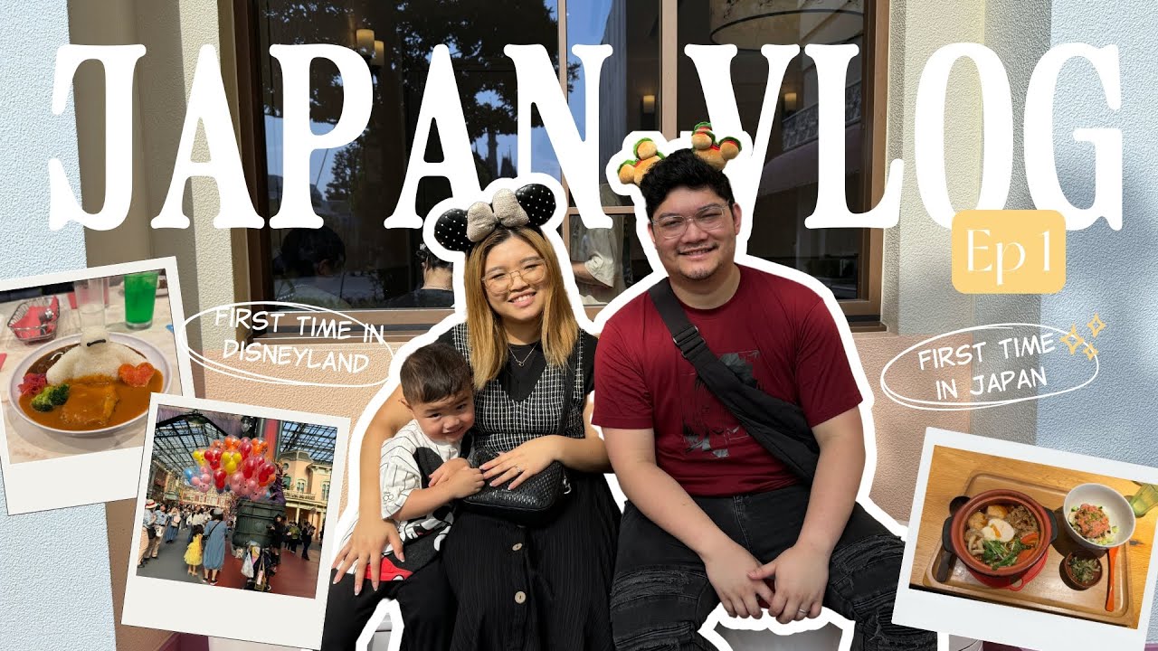 Our FIRST DAY in JAPAN!! 🇯🇵 Exploring Tokyo + Disneyland Fun! 🏰✨