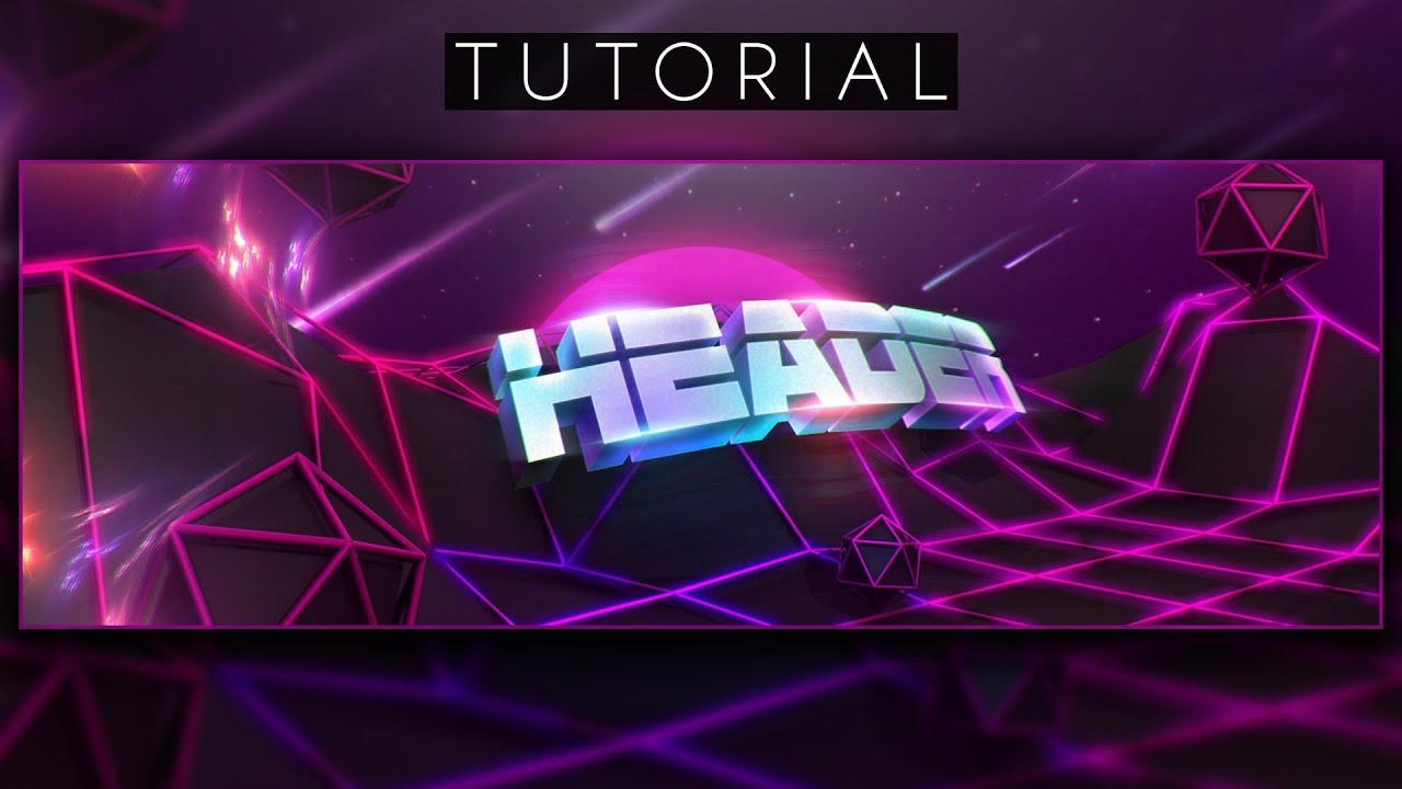 INSANE! 3D Retro Twitter Header Tutorial | Photoshop CC & Cinema 4D