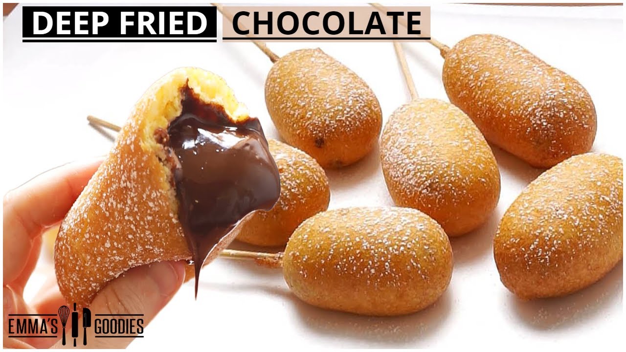 Chocolate CORN DOGS ! Deep Fried CHOCOLATE ! *Donuts on a Stick*