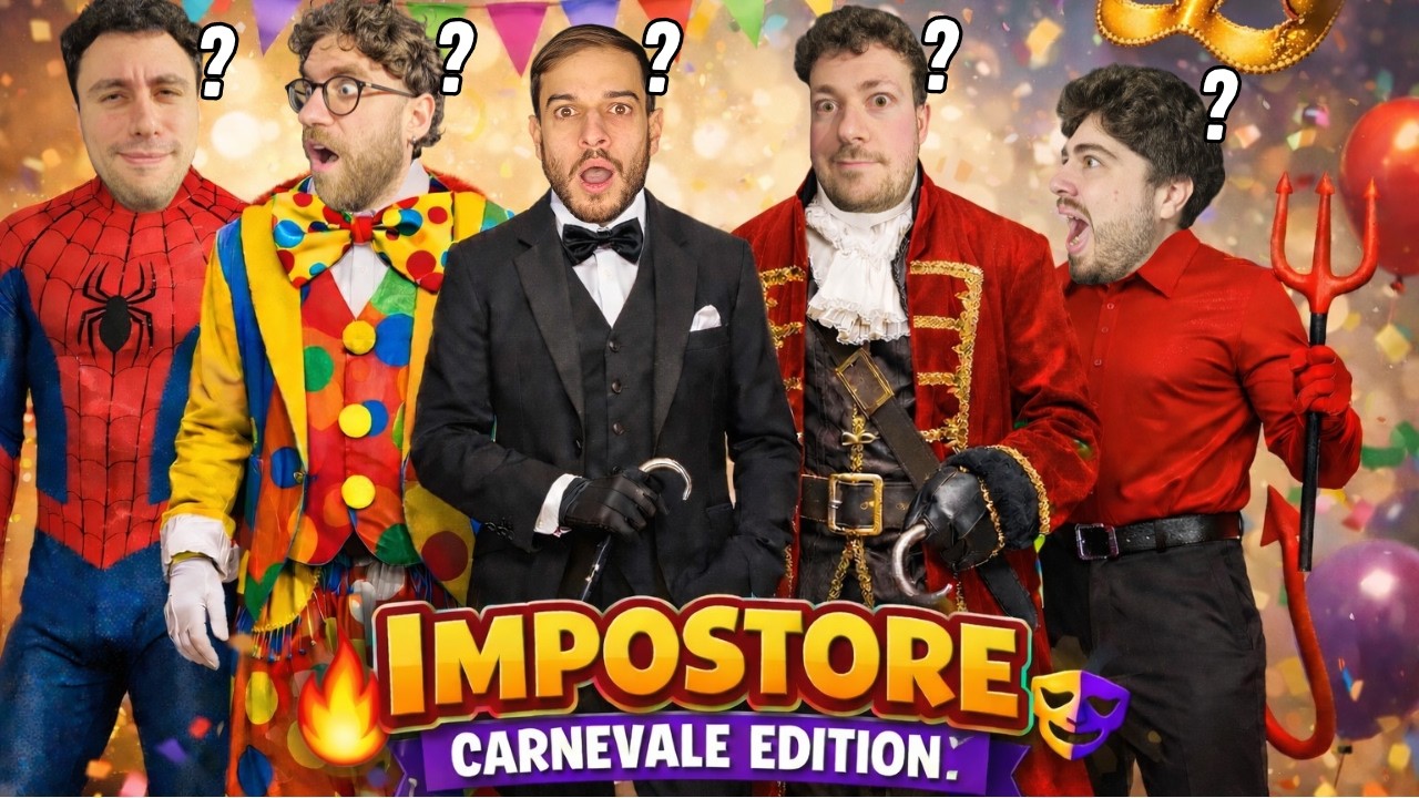 IMPOSTORE CARNEVALE EDITION! NUOVO RUOLO DEL PAGLIACCIO!! PARTITE CON COLPI DI SCENA ASSURDI