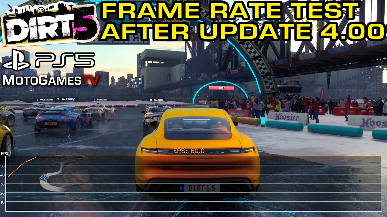 DIRT 5 PlayStation 5 Frame Rate Test After Update 4.00