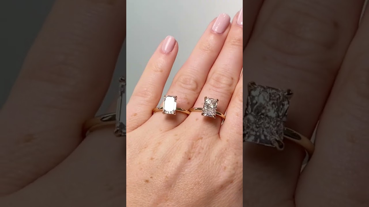 Ever wondered what the difference was between emerald cut and radiant cut diamonds? 💎