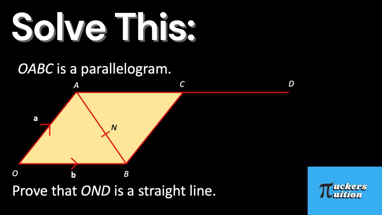 Hard GCSE Vectors Question in 5 minutes.
