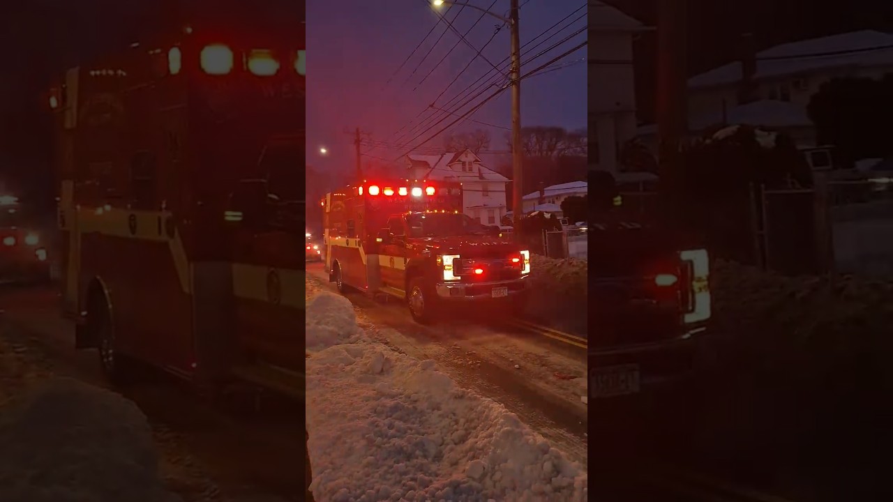 WHFD EMS AMBULANCE TRASPORTING A PATIENT FROM AN MVA