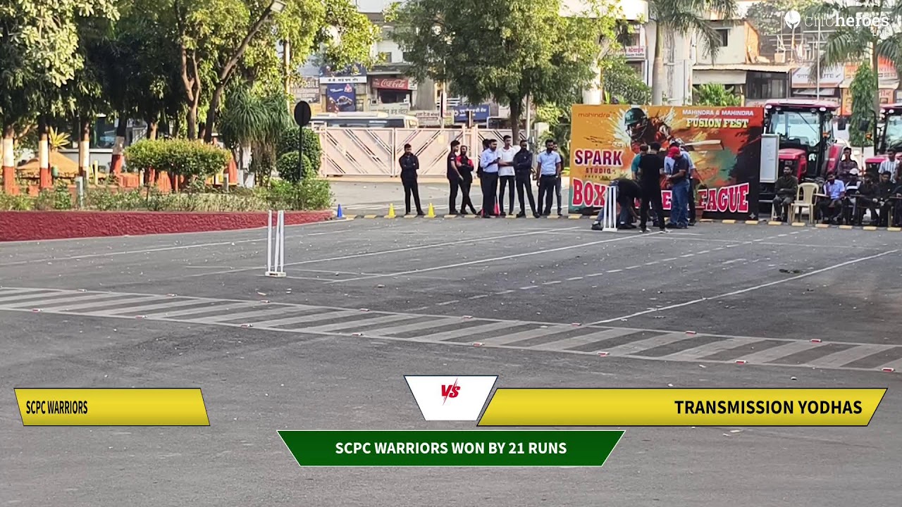 SCPC Warriors vs Transmission Yodhas live cricket match | Mahindra & Mahindra Box Cricket League Se