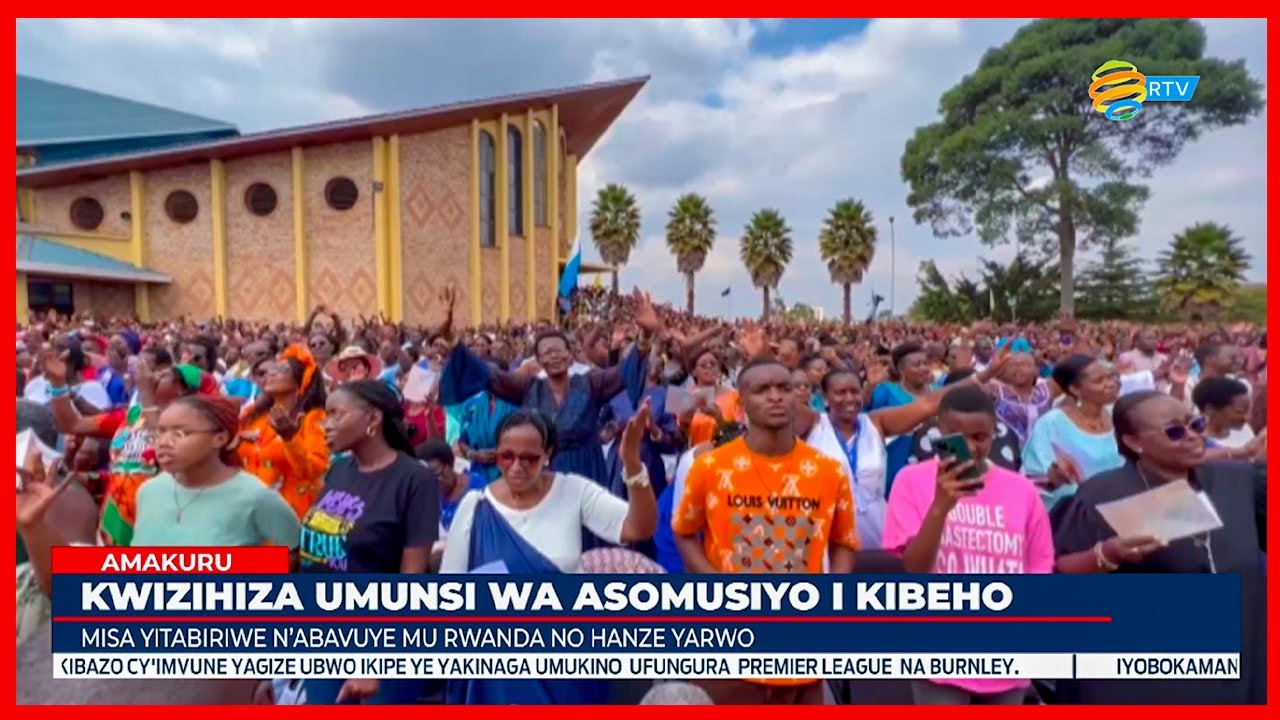Kibeho: Imbaga y'Abakristu yahizihirije umunsi wa Asomusiyo