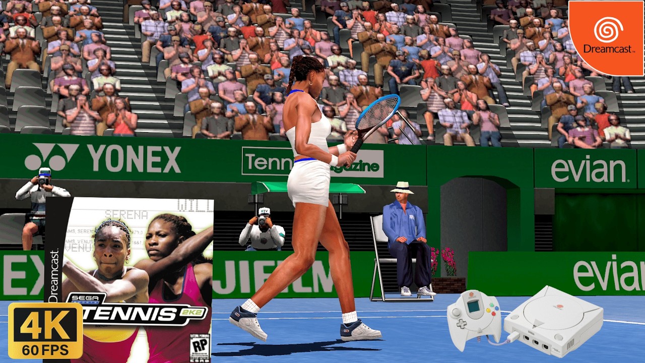 Tennis 2K2 (2001) SEGA Dreamcast Gameplay in HD～4K 60FPS
