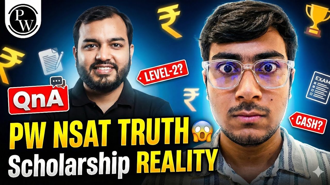 How to get Cash Reward after PW Scholarship exam? PW NSAT QNA | Vivek Kumar