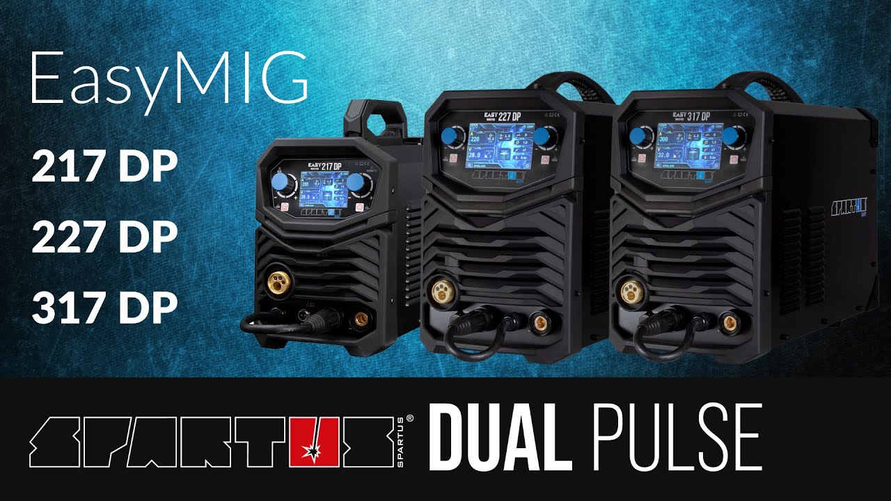 SPARTUS® EasyMIG DUAL PULSE 217DP 227DP 317DP - konfiguracja parametrów spawania
