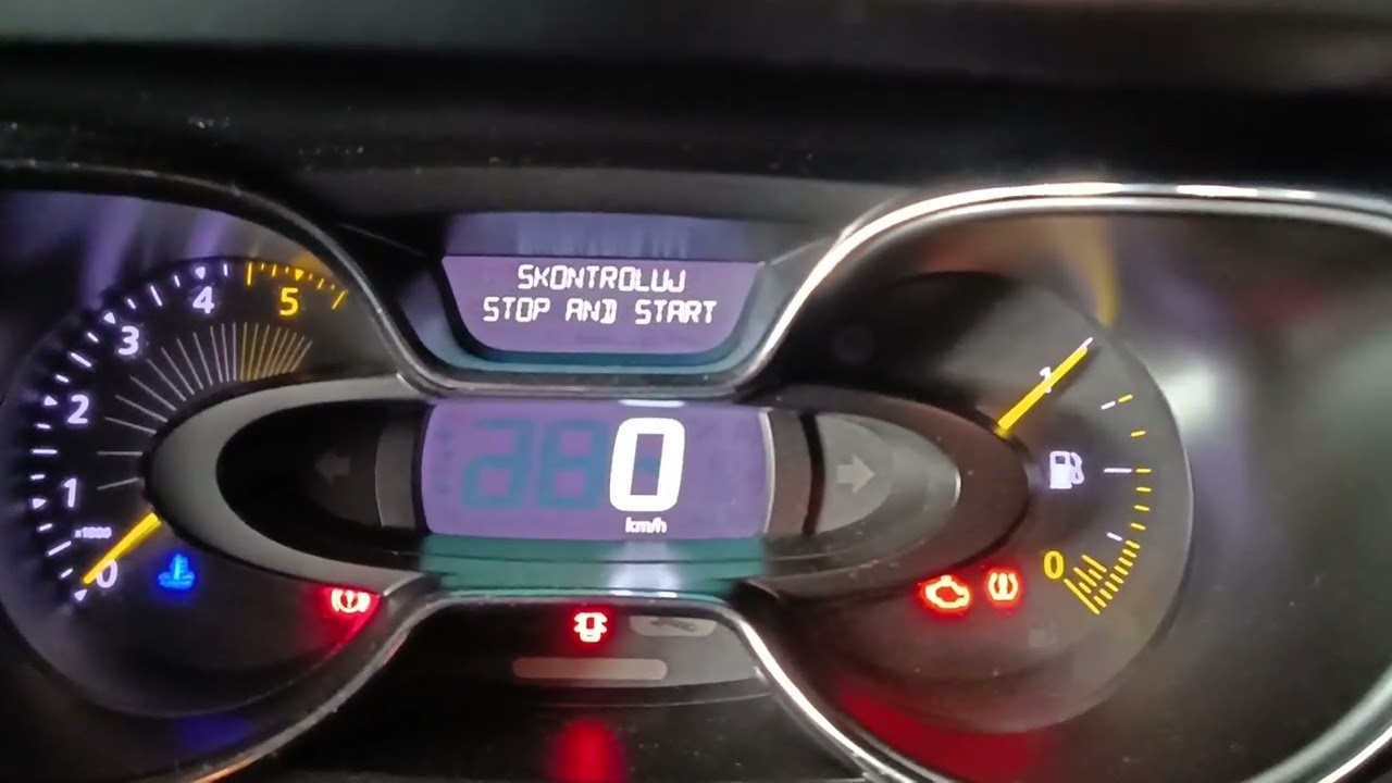Zmiana języka na polski w liczniku renault captur 1 Clio 4 IV