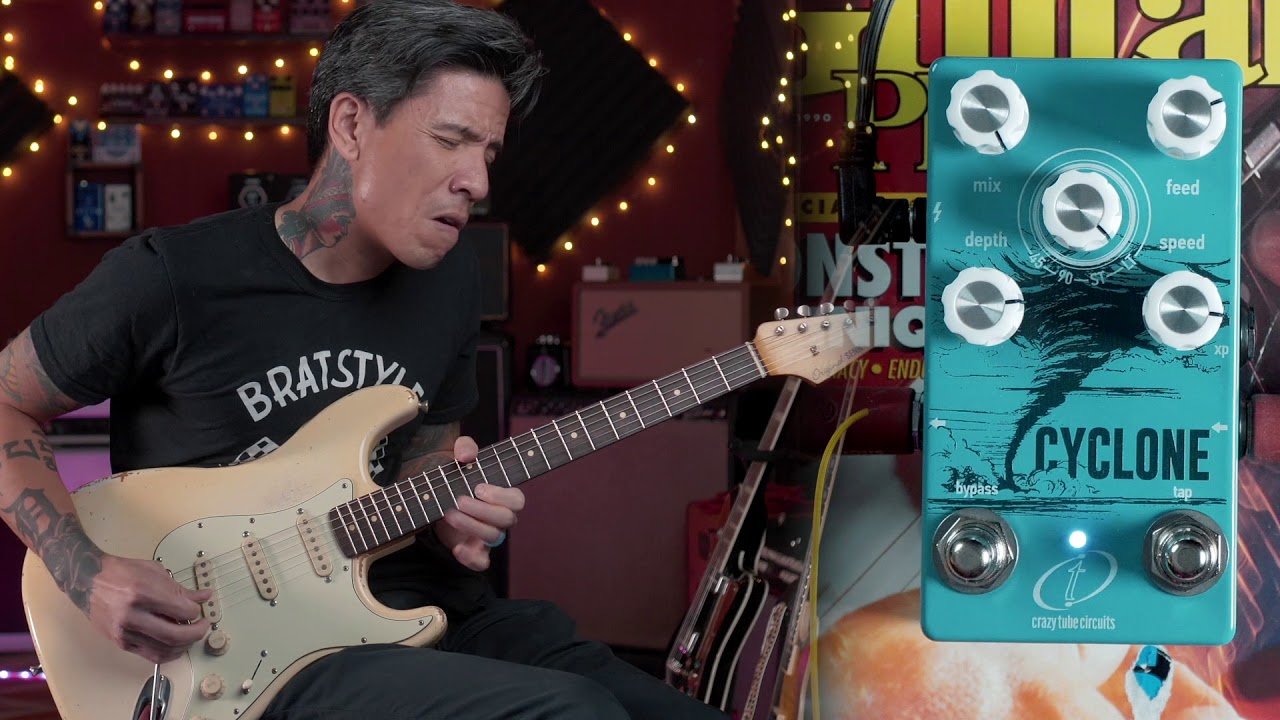 Crazy Tube Circuits Cyclone phaser pedal - demo by RJ Ronquillo