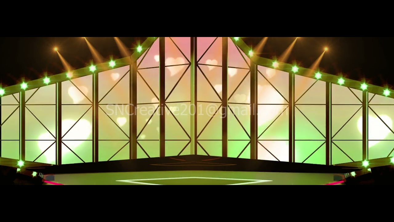 Entertainment TV Studio Set 17 - Virtual Green Screen Background Loop