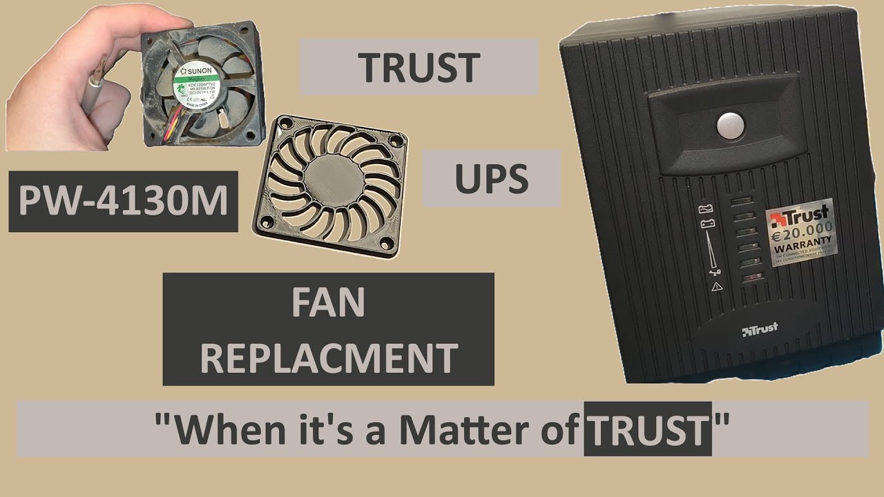 TRUST UPS PW-4130M – Fan Replacement - Disassembly - 