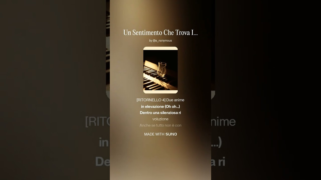 Un Sentimento Che Trova Il Suo Posto