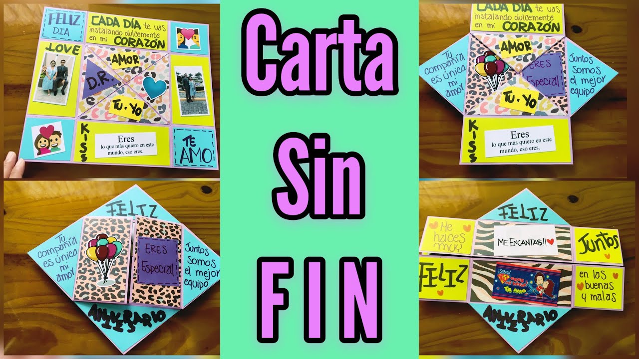 Carta sin FIN paso a paso | Tarjeta infinita interminable