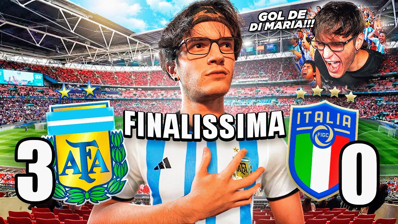 FUI A VER LA FINALISSIMA, ARGENTINA 3 - 0 ITALIA