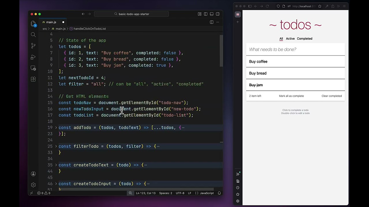 State Management Patterns (ToDo App)