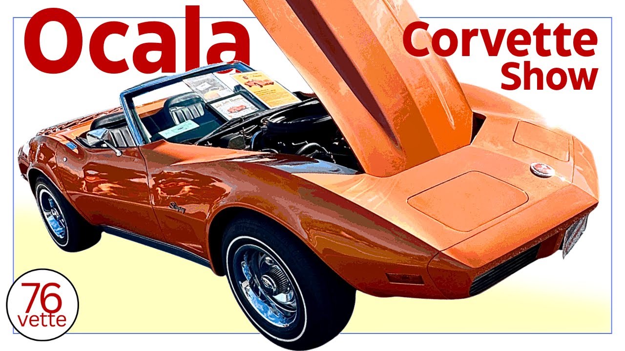 Автомобили Corvette C3 на выставке Big Show в Окале