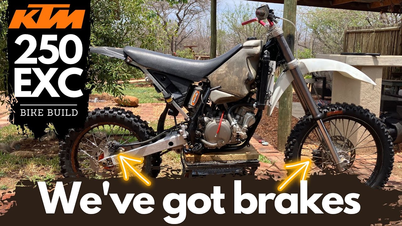 Bleeding Brakes From Dry With a Syringe | KTM 250 EXC Bike Build Ep.7