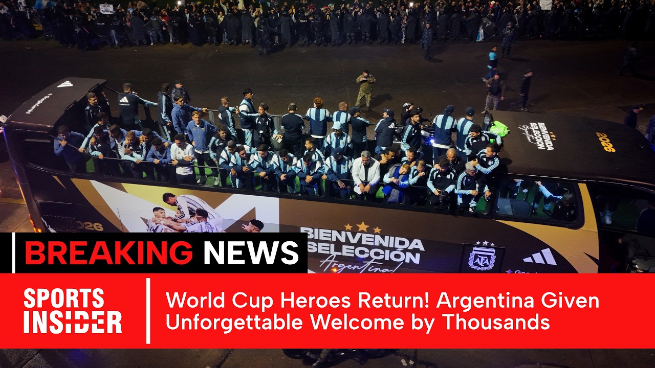 FULL GRAND WELCOME: Argentina Receive Hero's Welcome After Emotional World Cup Return Home | AD15
