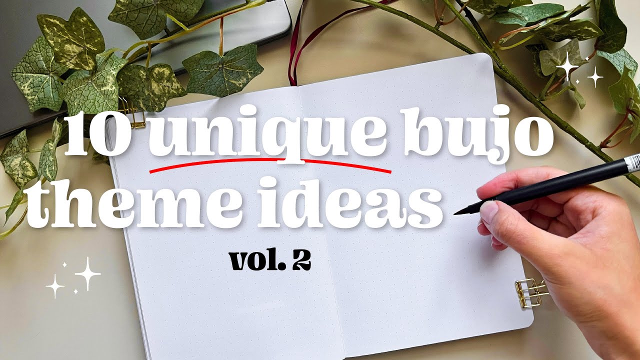 if your bujo is BORING, here are 10 UNIQUE bullet journal theme ideas for you part 2❣️