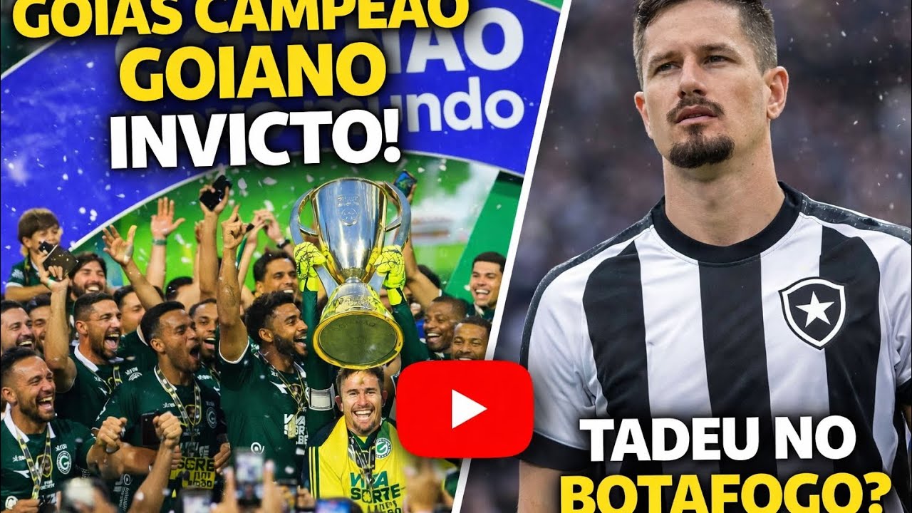 Goiás campeão 2026,Tadeu vai sair? Contra tudo e contra todos!