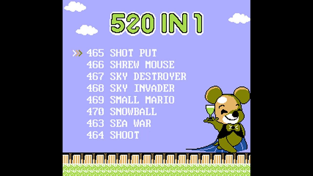 S10 Handheld Game Console (520-in-1) [Boot Screen] {fake entries}