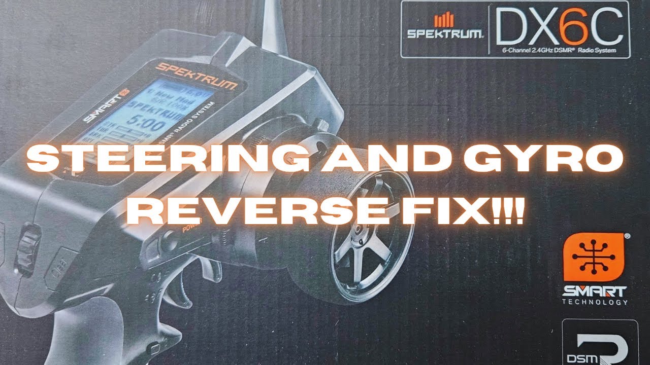DX6C ARRMA DSC Gyro and Reversed Steering Fixed!!!