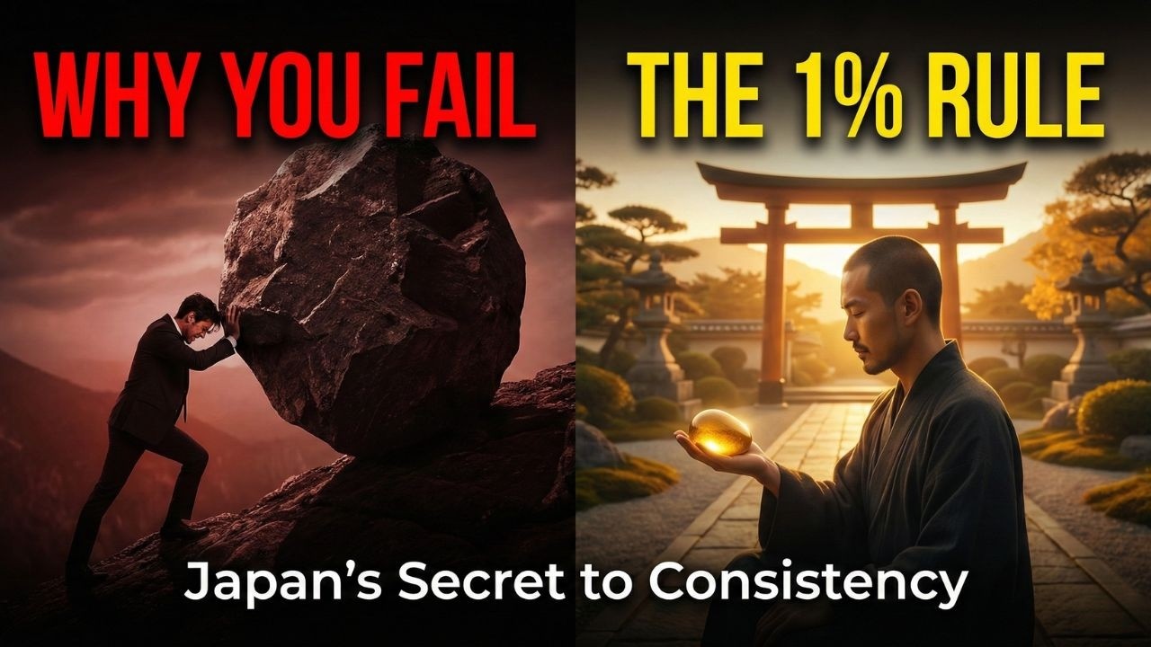 Why You Always Quit After 3 Days | The 1% Japanese Rule