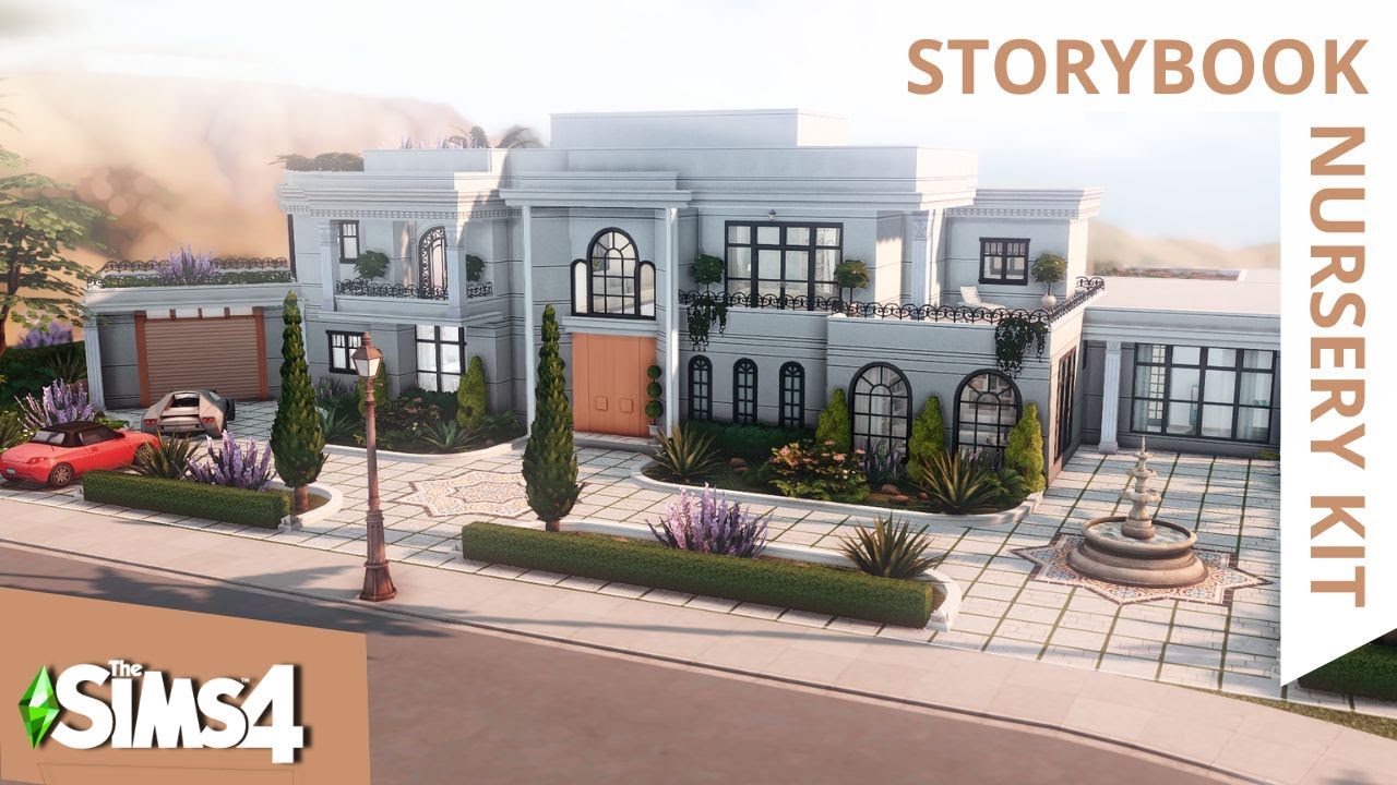 CELEBRITY LUXURIOUS MANSION - STORYBOOK NURSERY KIT - THE SIMS 4 - STOPMOTION - NO CC
