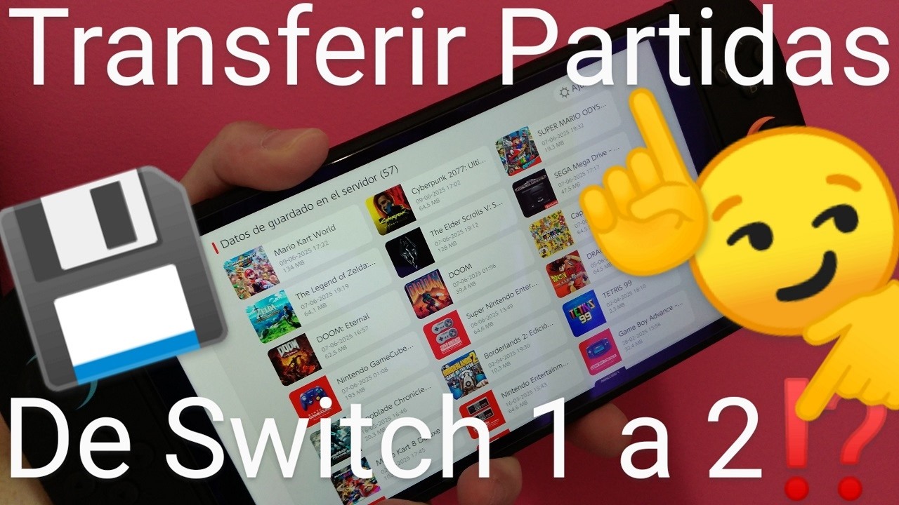 💾🔄 Como TRANSFERIR PARTIDAS GUARDADAS de la NINTENDO SWITCH 1 a la NINTENDO SWITCH 2