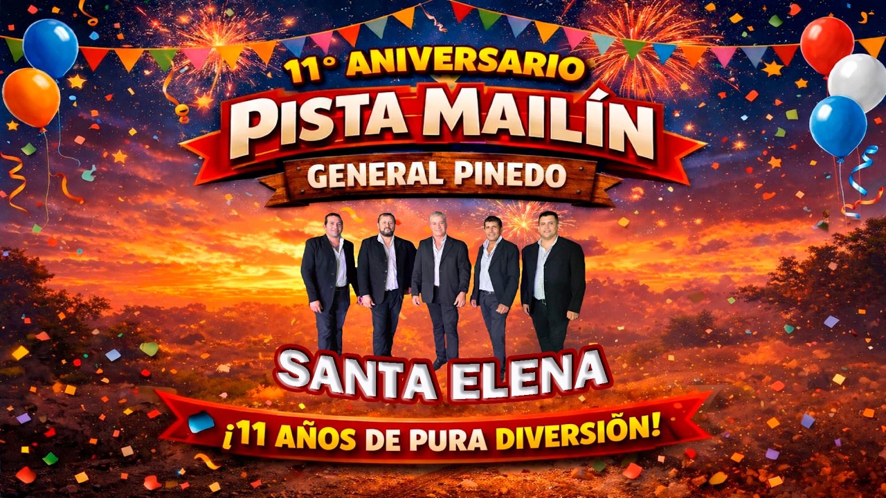 SANTA ELENA EN EL 11° ANIVERSARIO DE PISTA MAILIN, GRAL  PINEDO   08 03 26