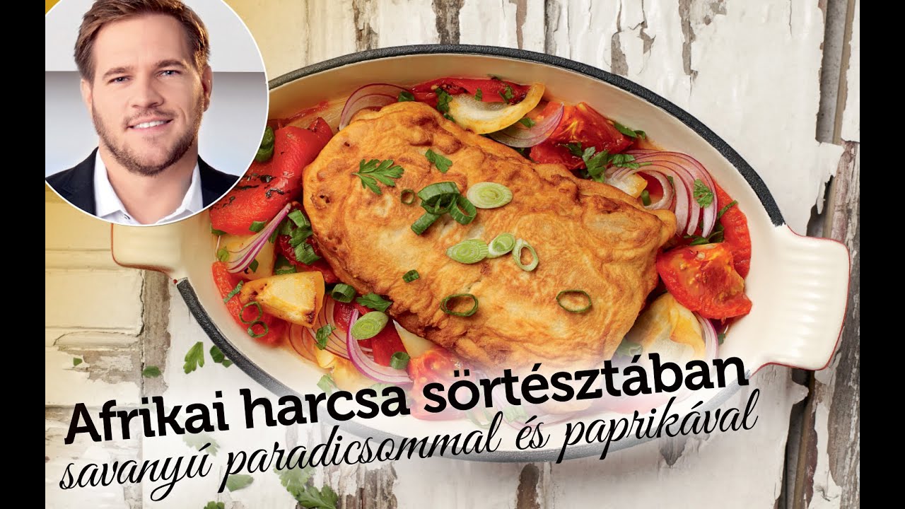 Széll Tamás receptje –  Afrikai harcsa sörtésztában savanyú paradicsommal és paprikával
