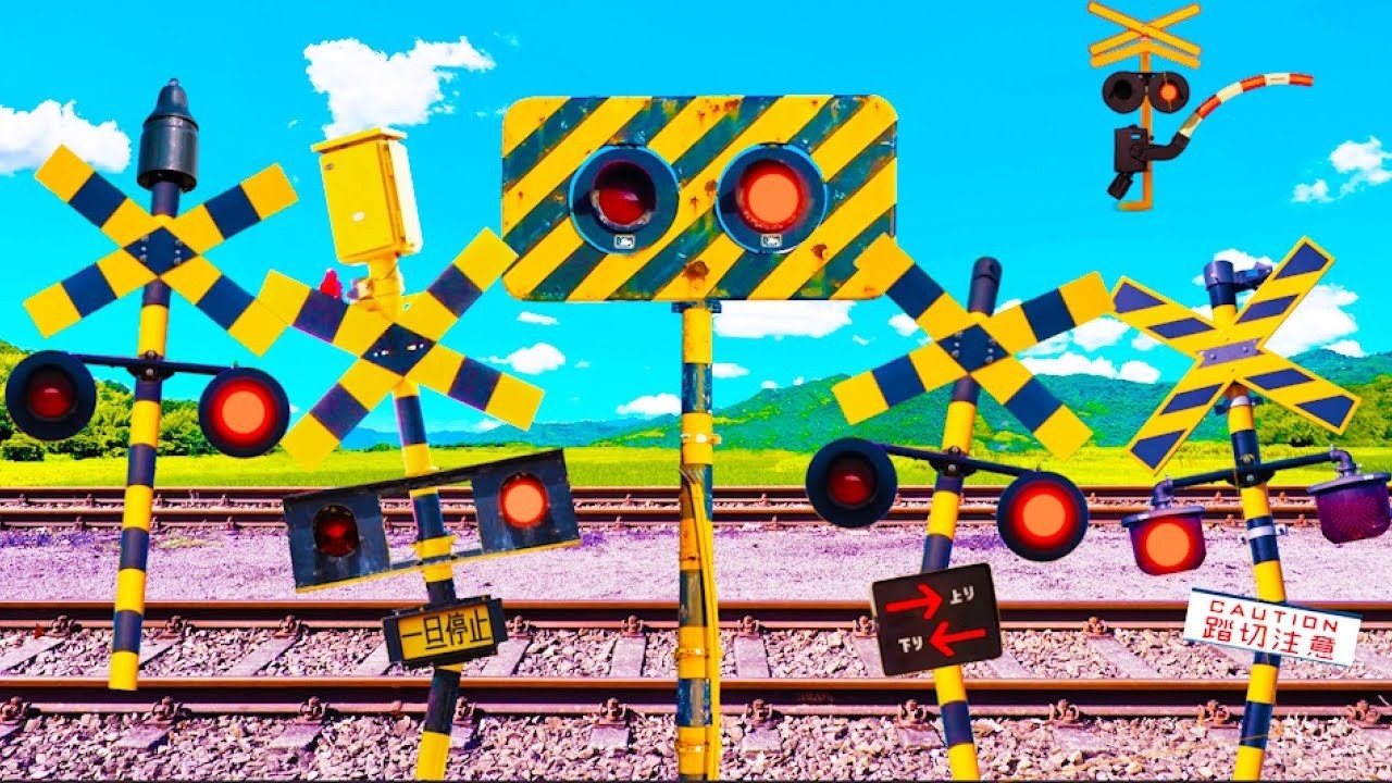 Fumikiri train | Railroad Crossings | Train signal cartoon, 踏切カンカン ,踏切 | #FumikiriRailroadcrossing