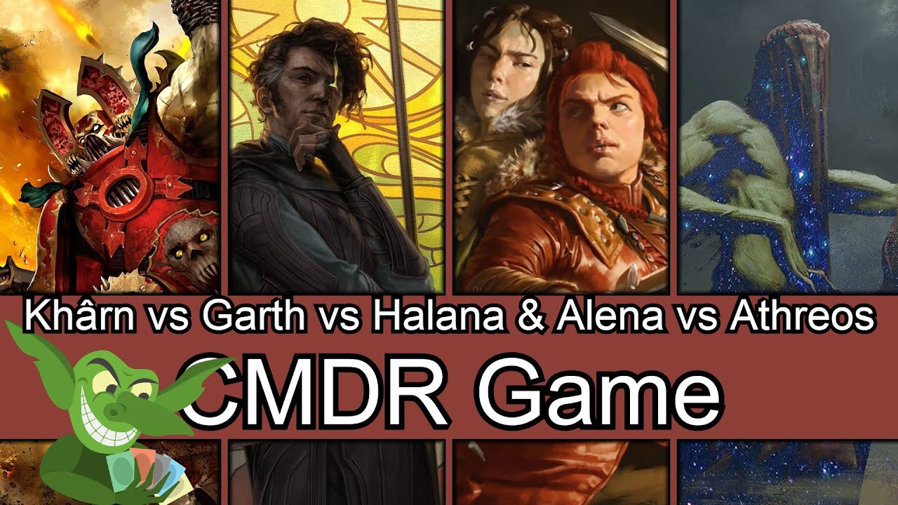 Khârn vs Garth vs Halana & Alena vs Athreos EDH / CMDR game play