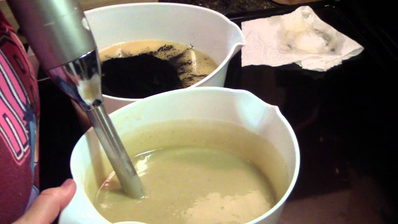Making New Facial Soap with Activated Charcoal and Green Clay