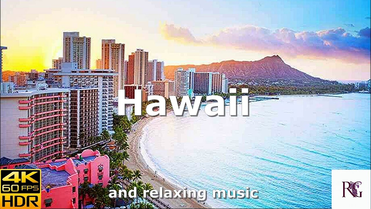 Nature of the Hawaiian Islands and relaxing music for meditation and sleep